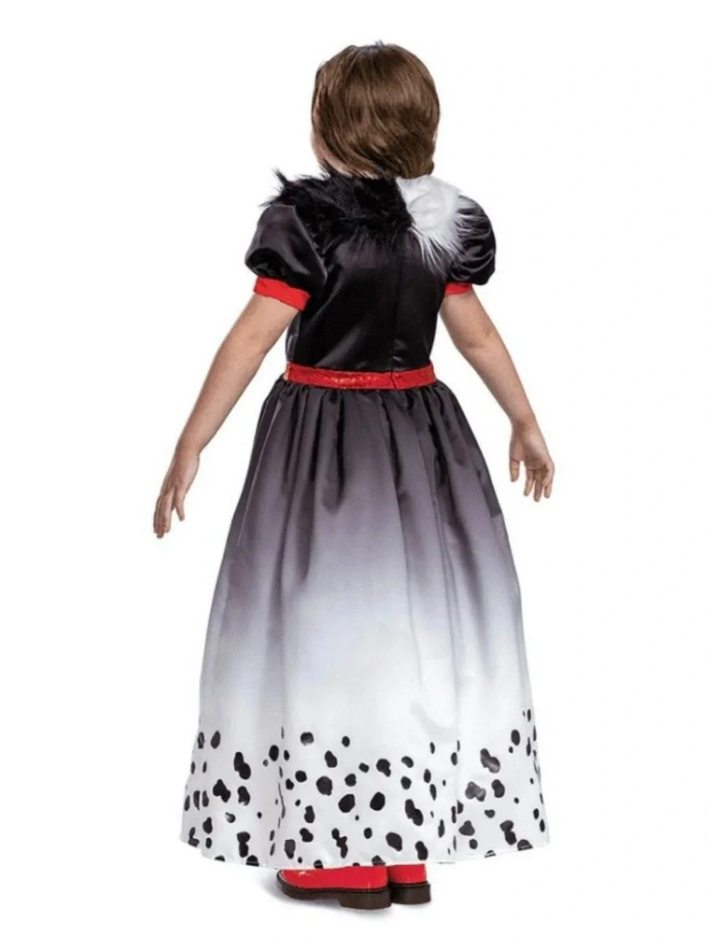 Girls Cruella De Vil Costume Dress